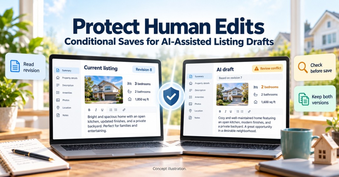 Protect Human Edits: Conditional Saves for AI-Assisted Listing Drafts ...