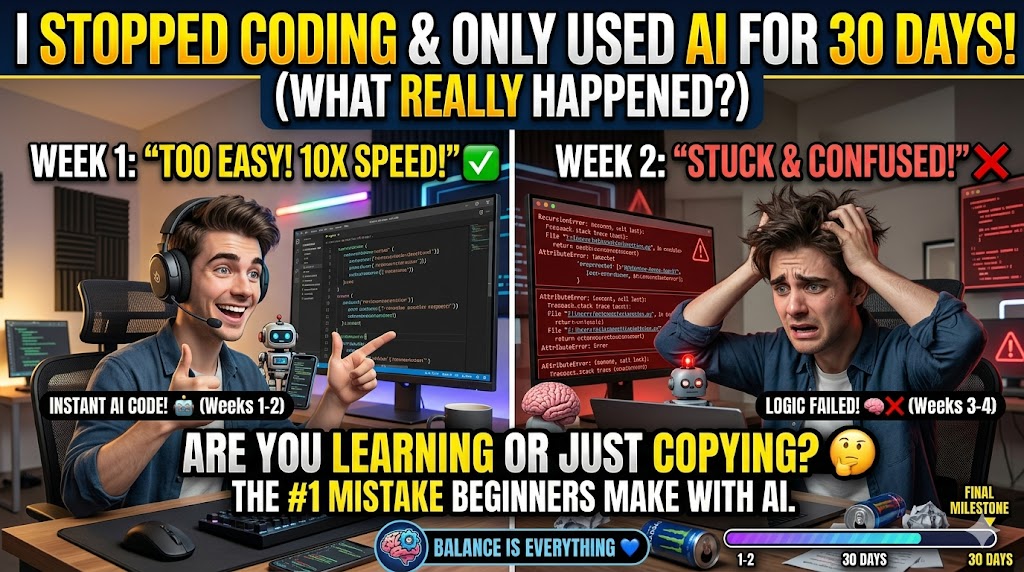 I Used AI for 30 Days Instead of Coding… Here’s What Happened - Coder ...