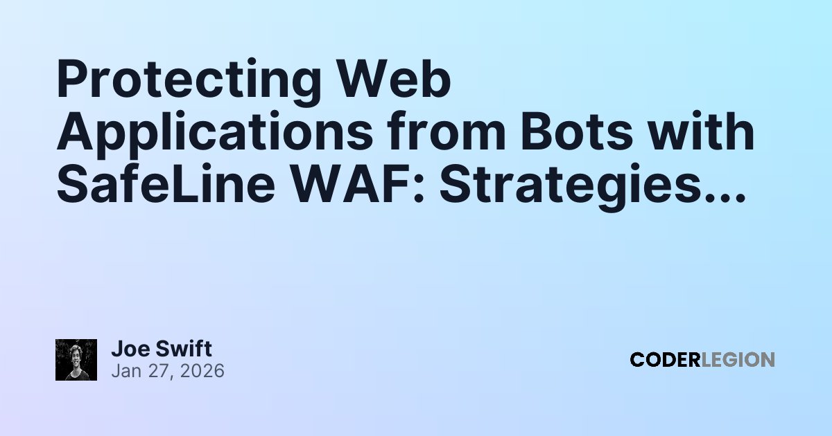 Protecting Web Applications from Bots with SafeLine WAF: Strategies and ...
