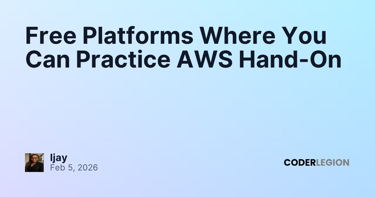 Free Platforms Where You Can Practice AWS Hand-On - Coder Legion