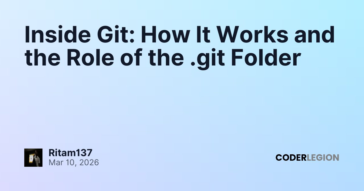Inside Git: How It Works and the Role of the .git Folder - Coder Legion