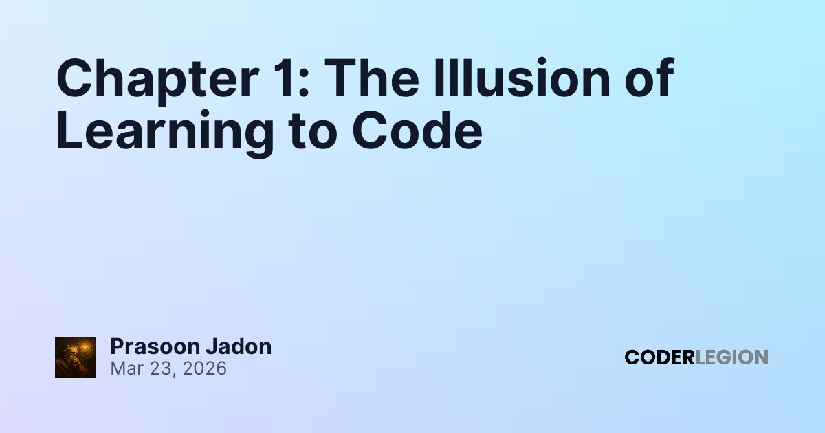 Chapter 1: The Illusion of Learning to Code - Coder Legion