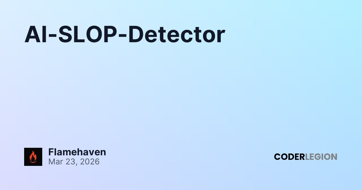 AI-SLOP-Detector - Coder Legion
