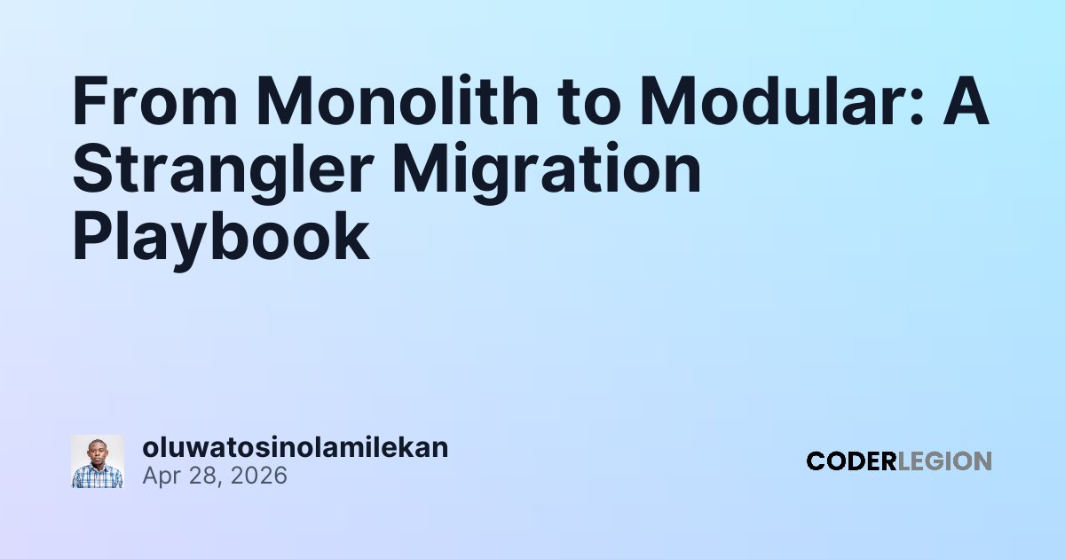 From Monolith to Modular: A Strangler Migration Playbook - Coder Legion