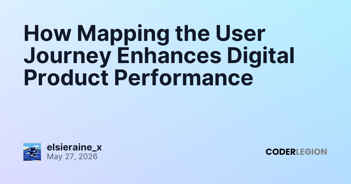 How Mapping the User Journey Enhances Digital Product Performance ...