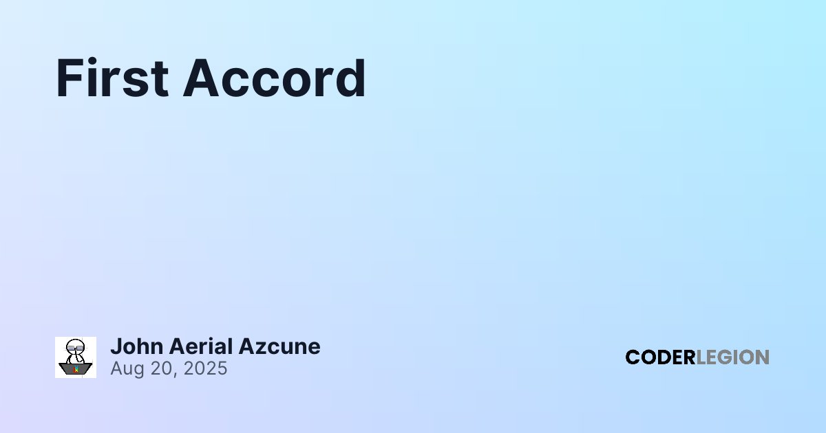 First Accord - Coder Legion