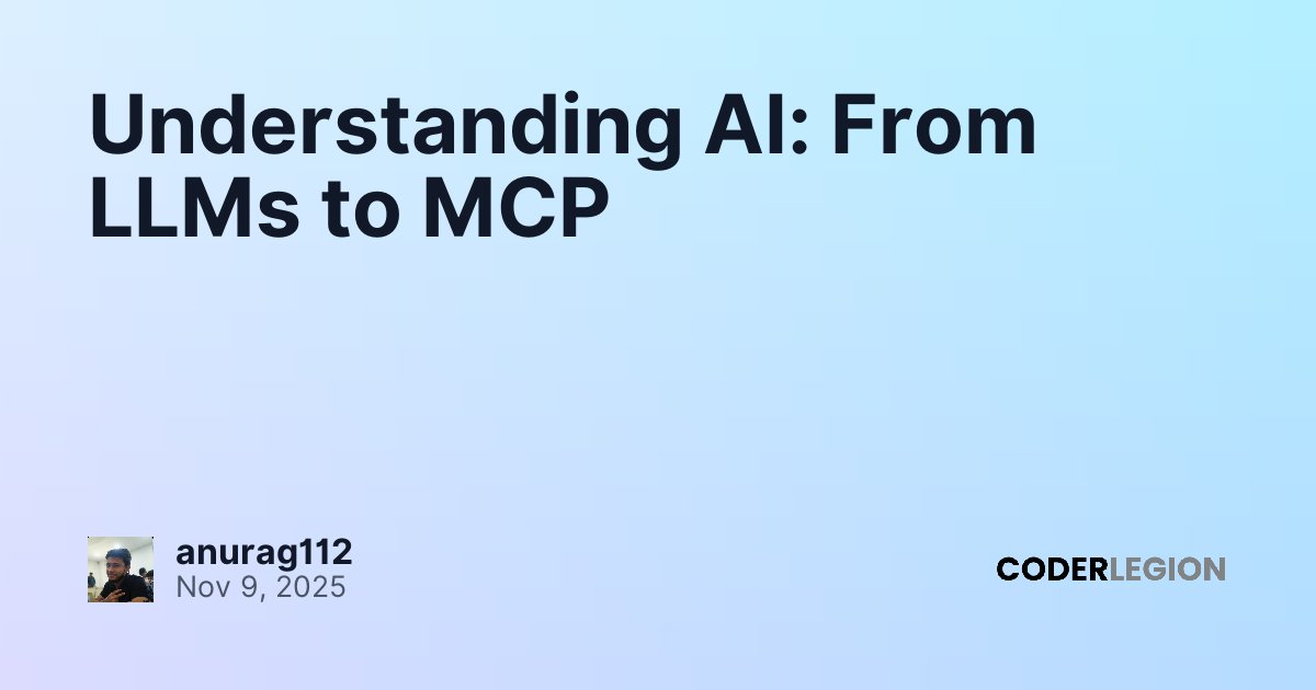 Understanding AI: From LLMs to MCP - Coder Legion