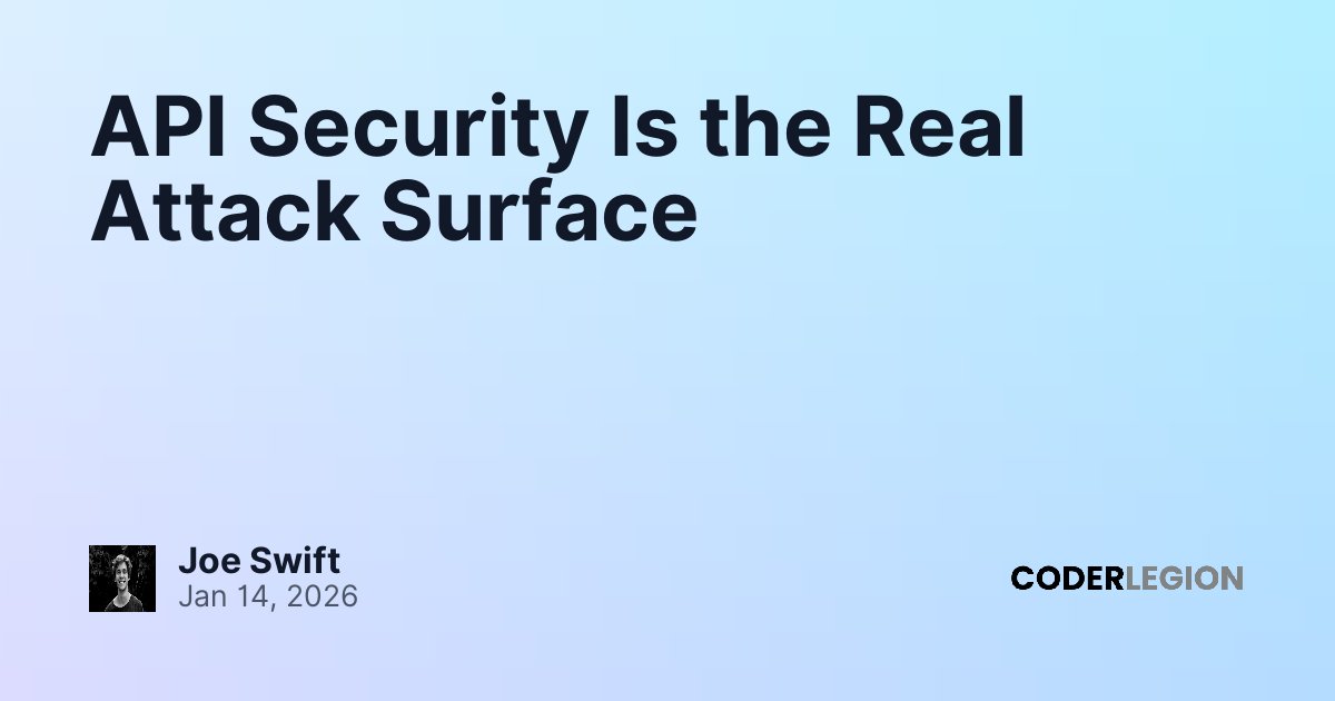 API Security Is the Real Attack Surface - Coder Legion
