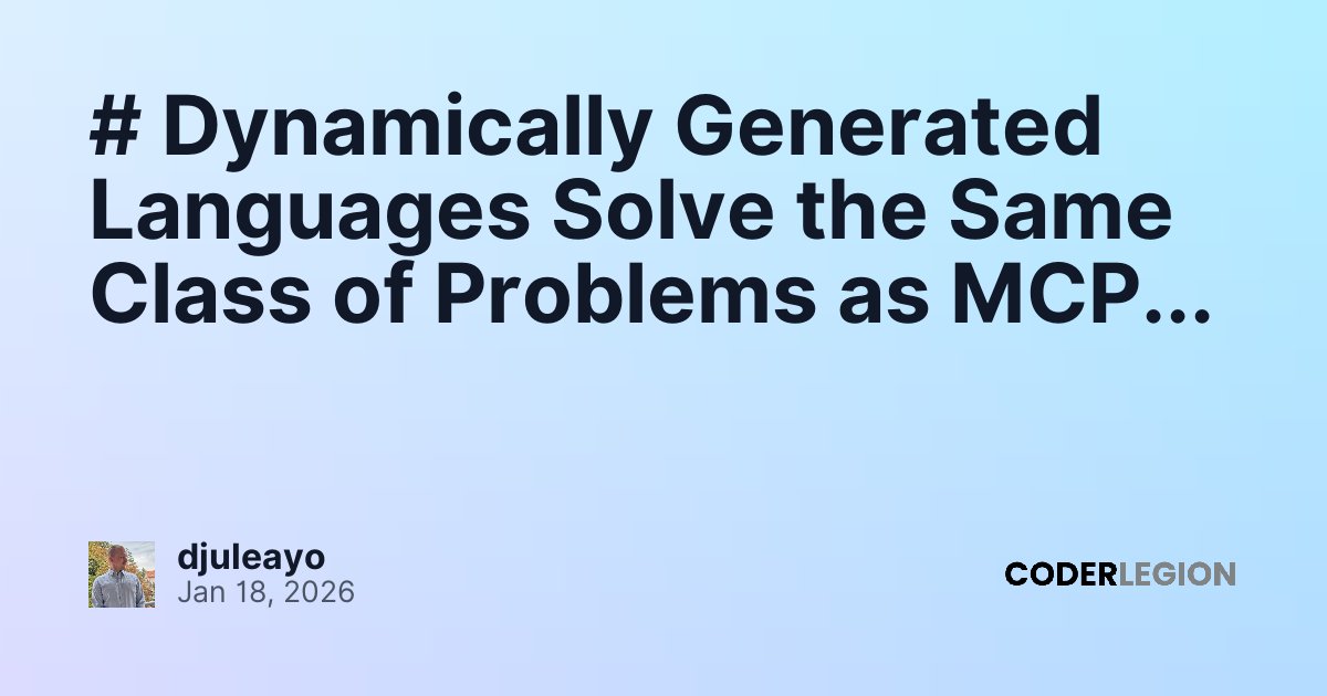 # Dynamically Generated Languages Solve the Same Class of Problems as ...