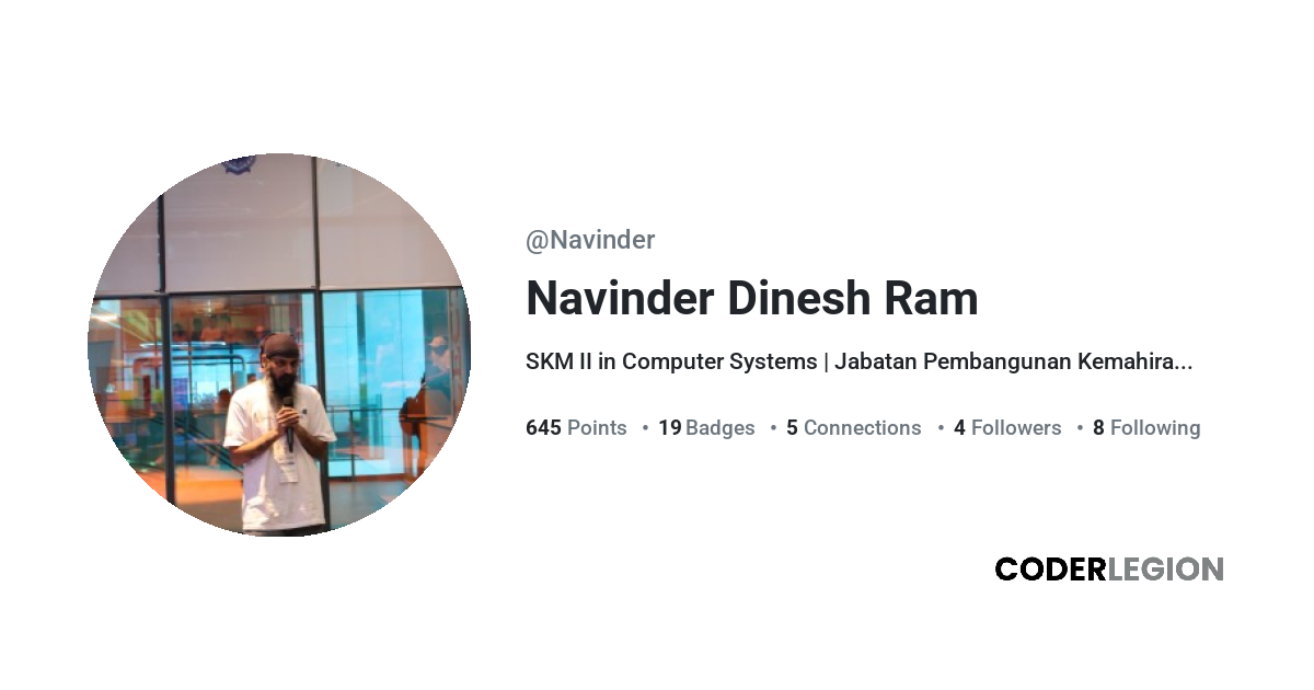 navinder - Coder Legion