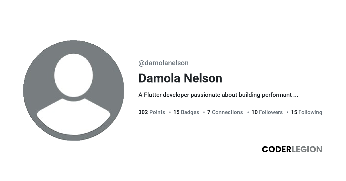 damolanelson - Coder Legion